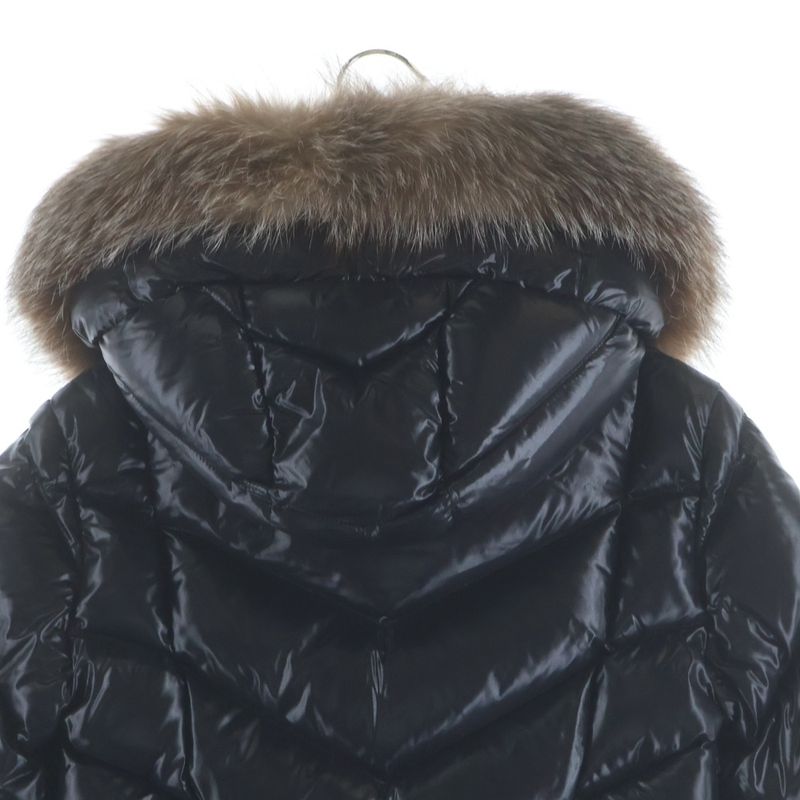 Moncler Fulmarus Fur Down Coat Black