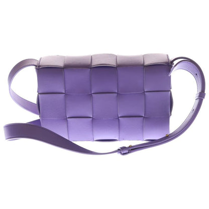 Bottega Veneta Cassette Leather Shoulder Bag Purple