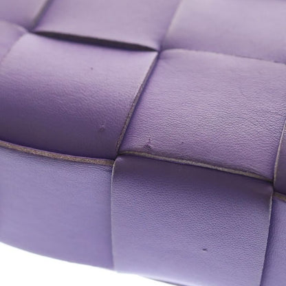 Bottega Veneta Cassette Leather Shoulder Bag Purple