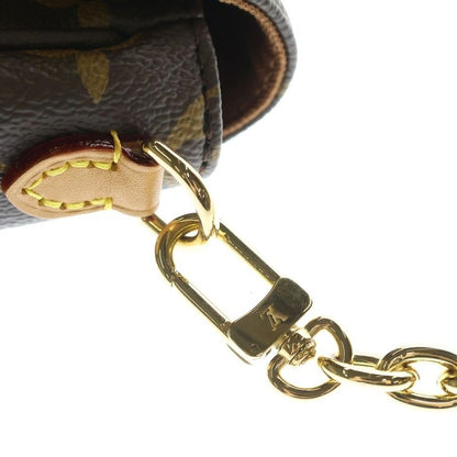 Louis Vuitton Monogram Wallet on Chain Ivy Mini Shoulder Bag Brown Leather Gold
