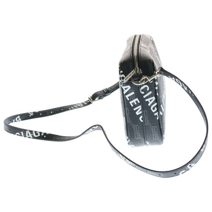 Balenciaga Signature Camera Bag Mini Black Leather Silver