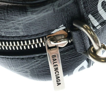 Balenciaga Signature Camera Bag Mini Black Leather Silver