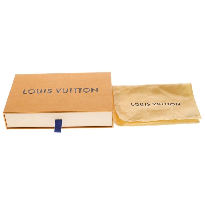 Louis Vuitton Barrette LV Pretty Bow Hair Clip Ribbon Brown Gold