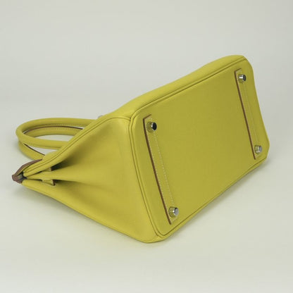 Hermes Birkin 30 Candy 30 Tote Epsom Soufre Gray Mouette Yellow