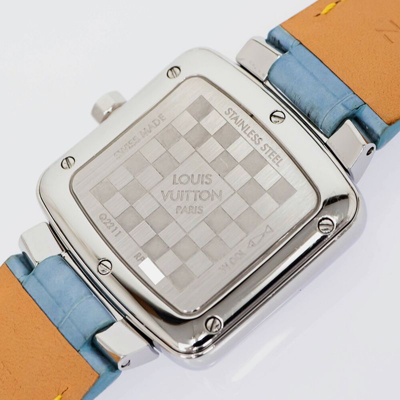 Louis Vuitton Tambour Speedy Blue Quartz Watch Handbag