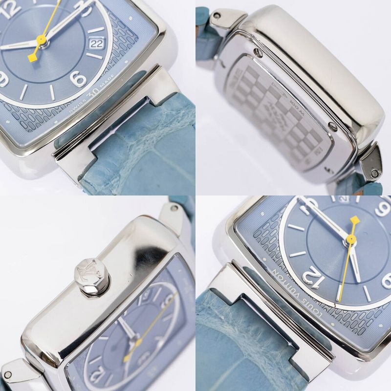 Louis Vuitton Tambour Speedy Blue Quartz Watch Handbag