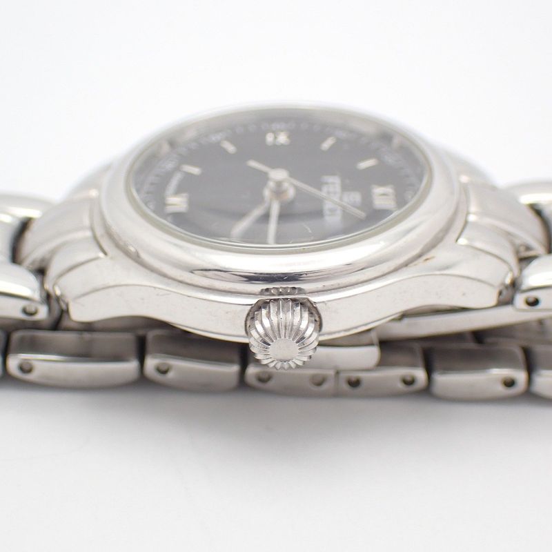 Fendi Quartz Watch Black Dial SS