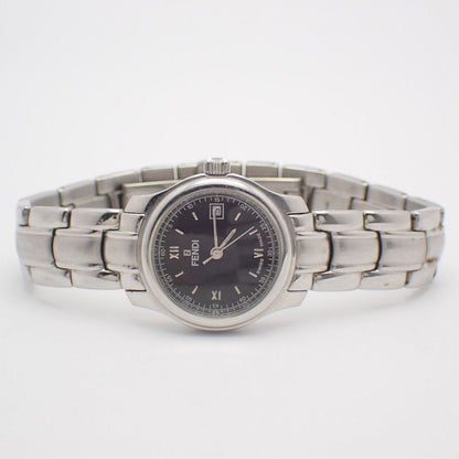 Fendi Quartz Watch Black Dial SS