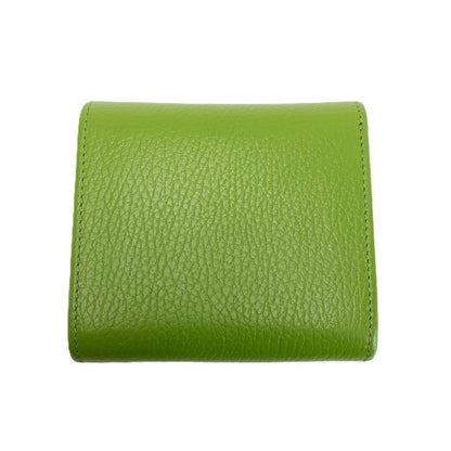 Gucci GG Marmont Bifold Wallet Green Leather Handbag