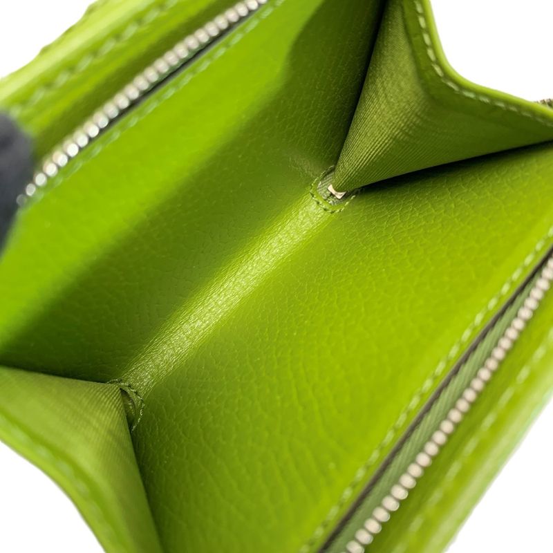 Gucci GG Marmont Bifold Wallet Green Leather Handbag