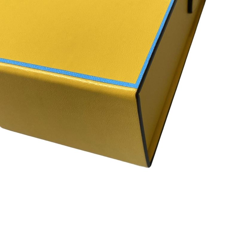 Fendi Shoulder Bag Pack Yellow Light Blue Leather