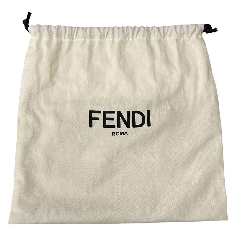 Fendi Shoulder Bag Pack Yellow Light Blue Leather