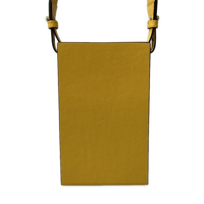 Fendi Shoulder Bag Pack Yellow Light Blue Leather
