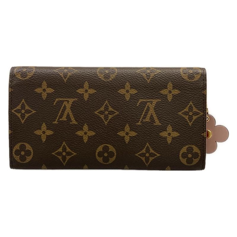 Louis Vuitton Wallet Blooming Flower Collection Portefeuille Emily Fuchsia