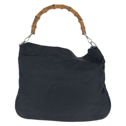 Gucci Black Silver Nylon Leather 001 Shoulder Bag