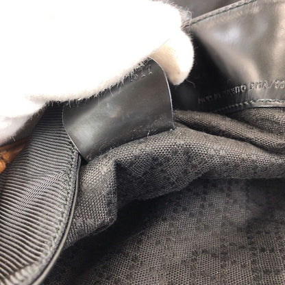 Gucci Black Silver Nylon Leather 001 Shoulder Bag