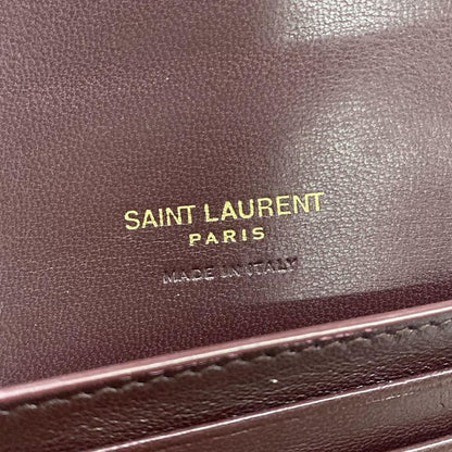 Saint Laurent Paris Trifold Wallet Cassandra Multi Fold Gold Leather