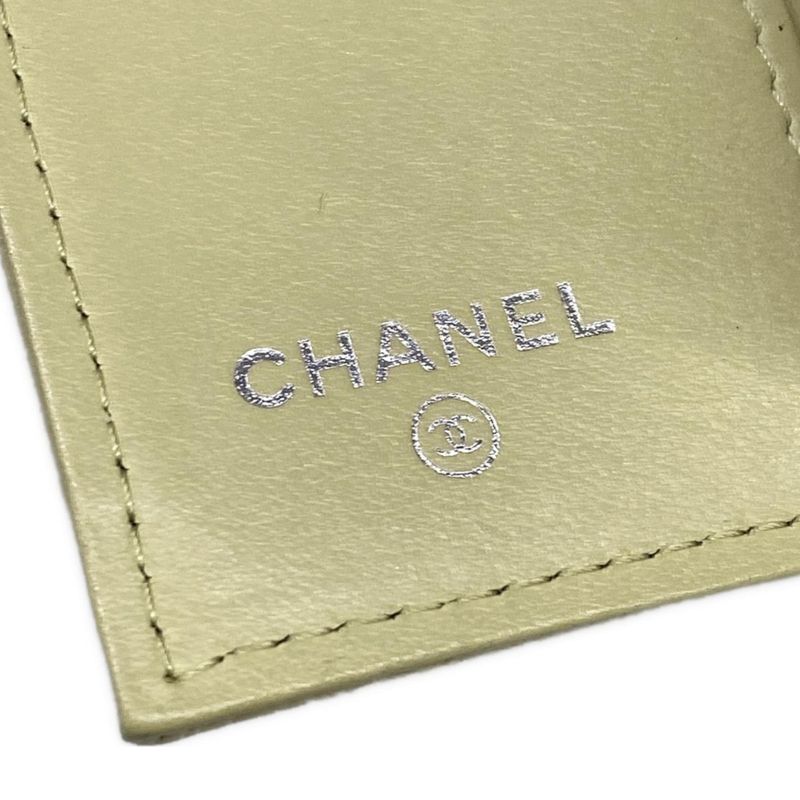 Chanel Trifold Wallet Camellia Light Green