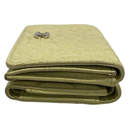 Chanel Trifold Wallet Camellia Light Green