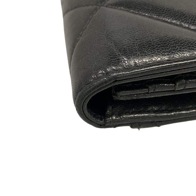 Chanel Wallet Black Gold Lambskin