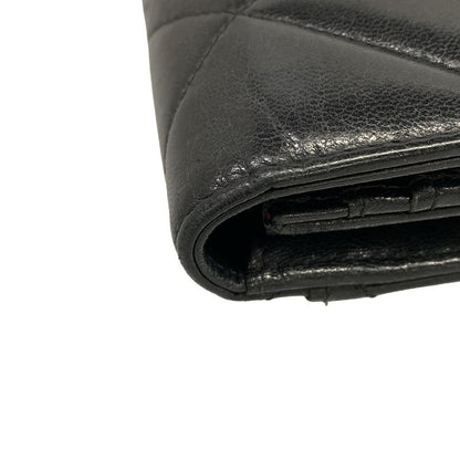 Chanel Wallet Black Gold Lambskin