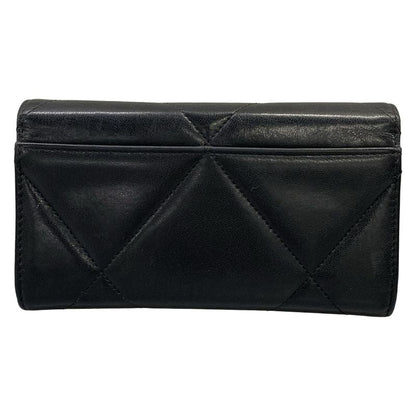 Chanel Wallet Black Gold Lambskin