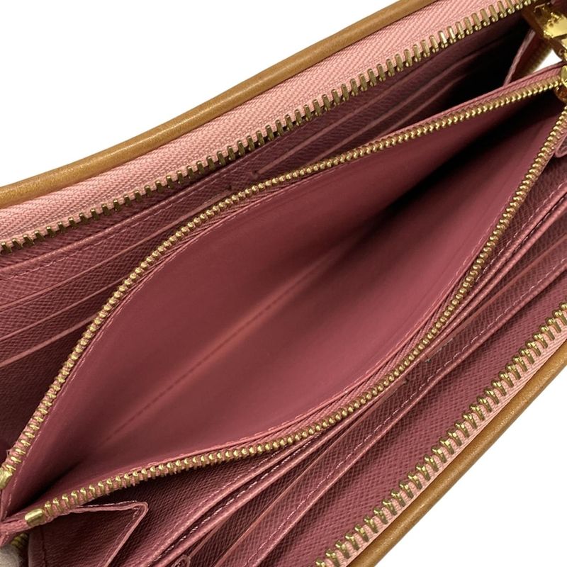 Louis Vuitton Wallet Monogram Jacquard Denim Zippy Pink