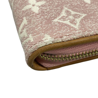 Louis Vuitton Wallet Monogram Jacquard Denim Zippy Pink