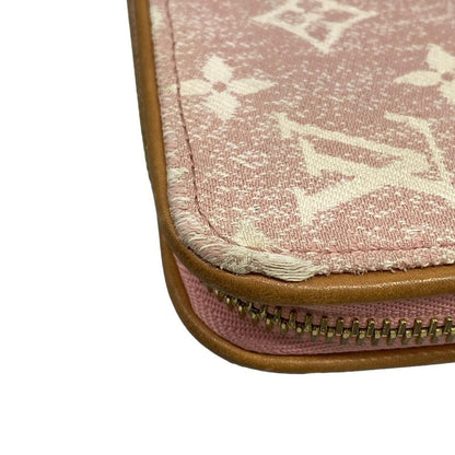 Louis Vuitton Wallet Monogram Jacquard Denim Zippy Pink
