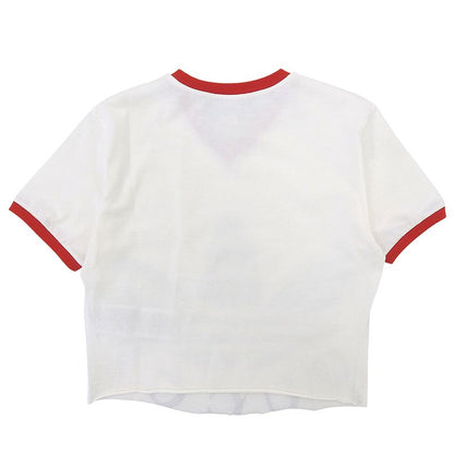 Gucci Logo Cropped T-Shirt Top White XS