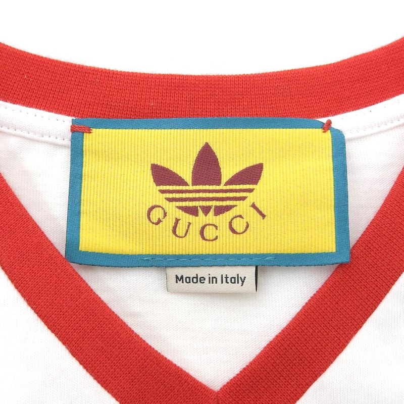 Gucci Logo Cropped T-Shirt Top White XS