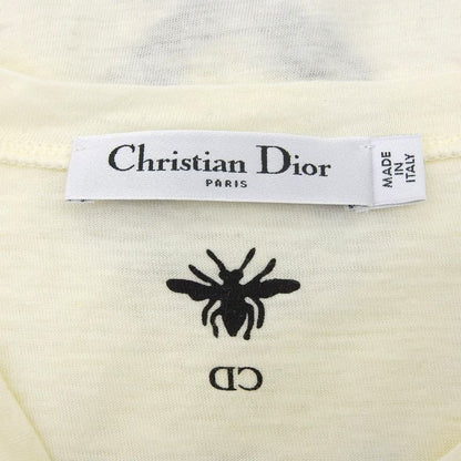 Dior Ja' 8 Logo Short Sleeve Cotton T-Shirt Top Ivory XS
