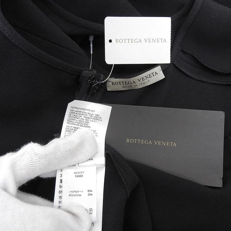 Bottega Veneta Japonais Cles Dress Black
