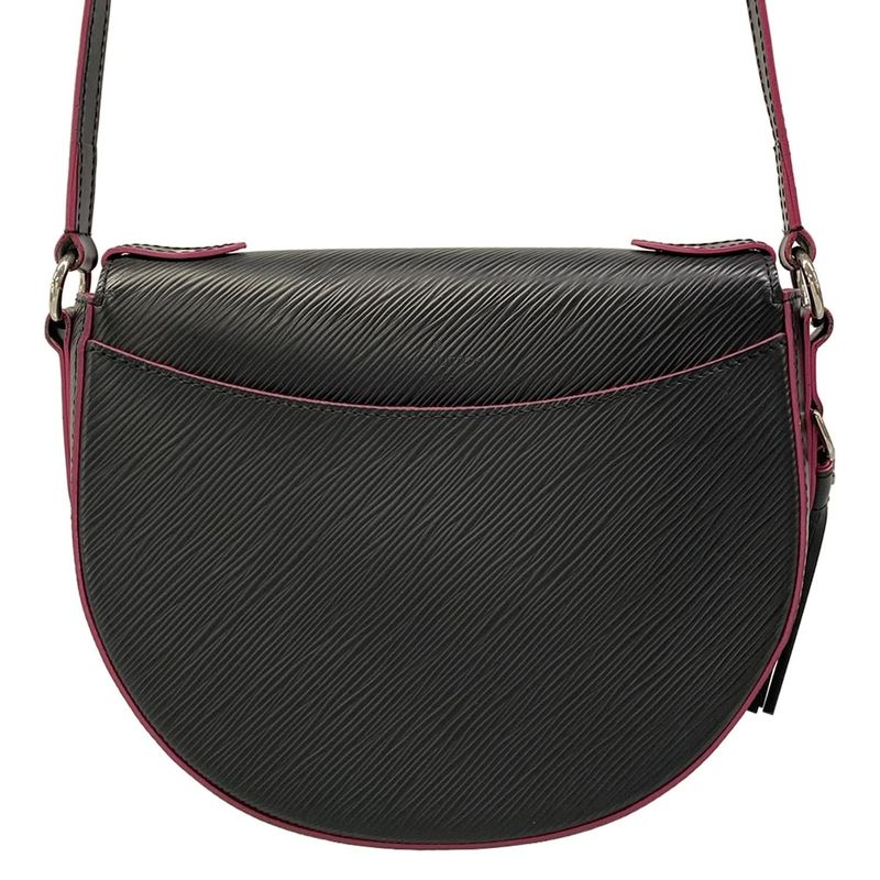 Louis Vuitton Shoulder Bag Epi Sangle Noir Black Leather