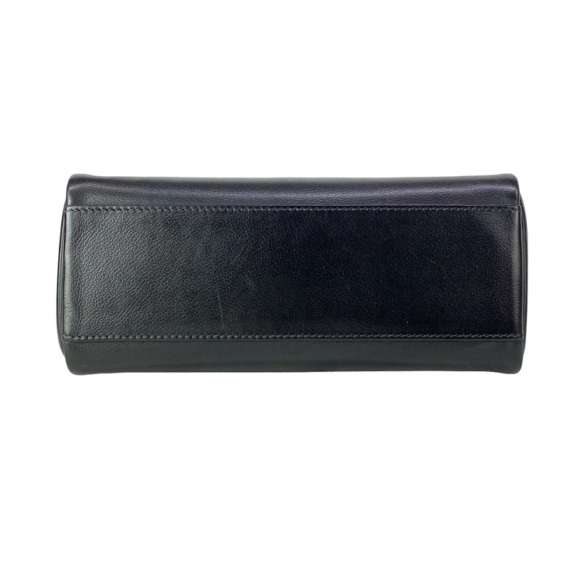 Hermes Shoulder Bag Kelly Messenger PM Black Silver