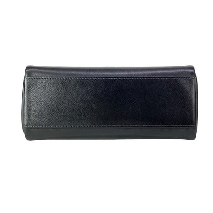 Hermes Shoulder Bag Kelly Messenger PM Black Silver