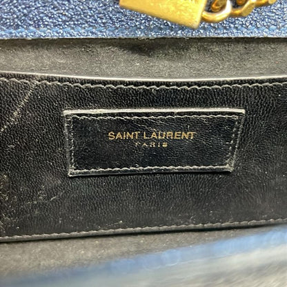 Saint Laurent Paris Shoulder Bag Kate Classic Monogram Satchel Small Metallic