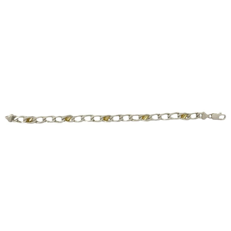 Tiffany & Co Figaro Bracelet 18k Yellow Gold Chain Bangle