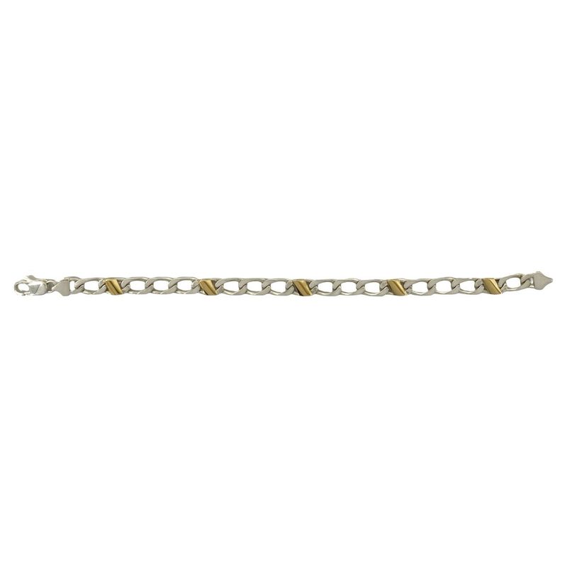 Tiffany & Co Figaro Bracelet 18k Yellow Gold Chain Bangle