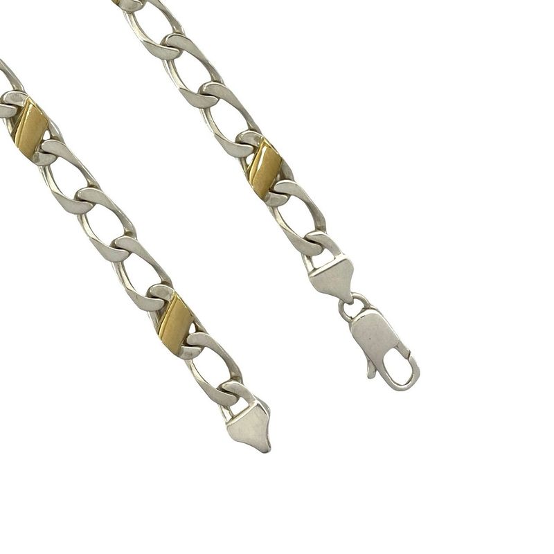 Tiffany & Co Figaro Bracelet 18k Yellow Gold Chain Bangle