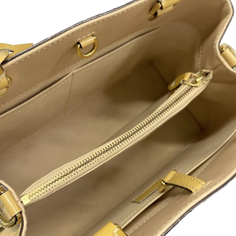 Louis Vuitton Handbag Monogram Vernis Montaigne BB Dune Leather