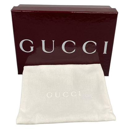 Gucci Key Holder New Jackie Navy Gold Bag Motif Leather