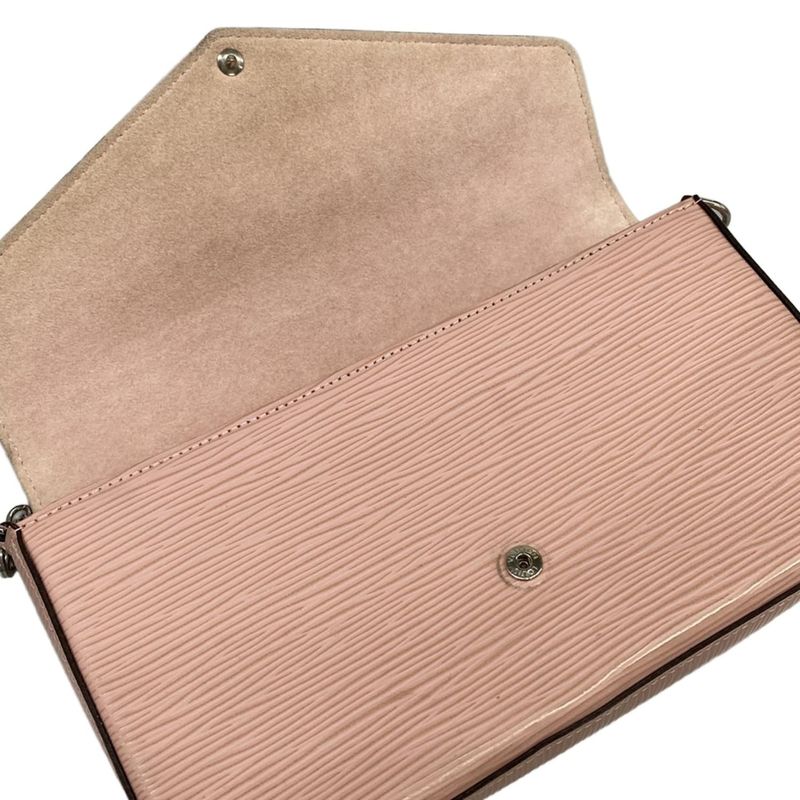 Louis Vuitton Wallet Epi Pochette Felicie Rosevalerine Leather Cowhide