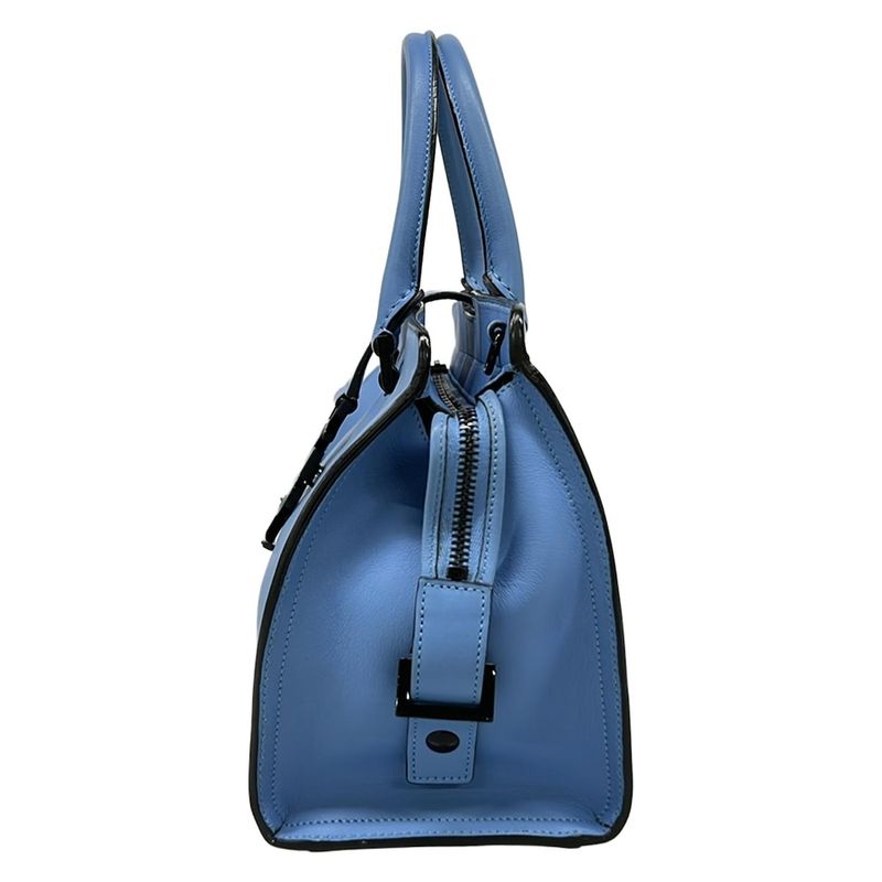 Saint Laurent Paris Handbag Baby Monogram Cabas Blue Leather