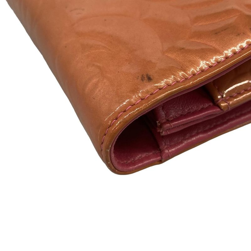 Chanel Wallet Camellia Pink Chain Silver Leather