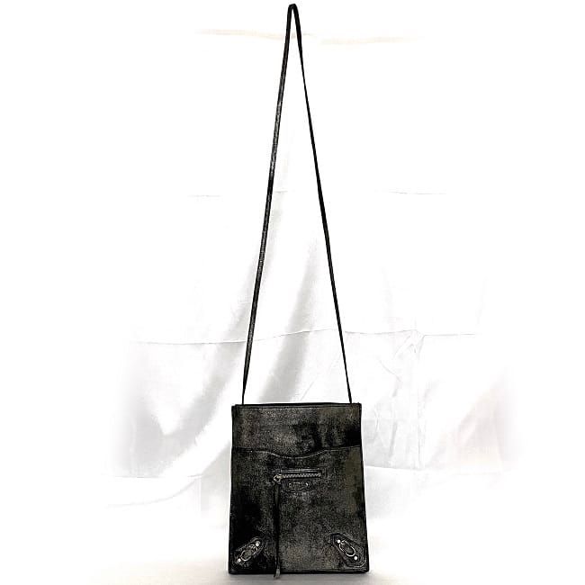 Balenciaga Shoulder Bag Metallic Silver Milky Way