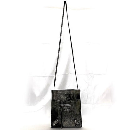 Balenciaga Shoulder Bag Metallic Silver Milky Way