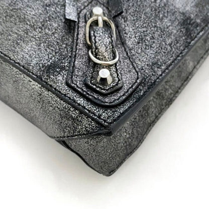 Balenciaga Shoulder Bag Metallic Silver Milky Way