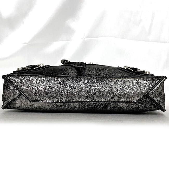 Balenciaga Shoulder Bag Metallic Silver Milky Way