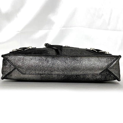 Balenciaga Shoulder Bag Metallic Silver Milky Way